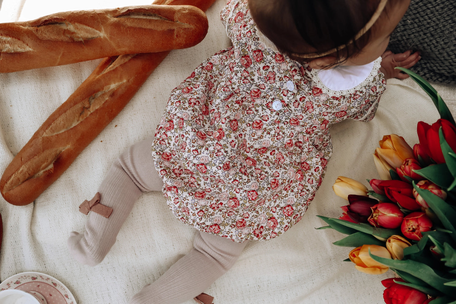 Bella: Hand-smocked Romper, La Olivia Kids