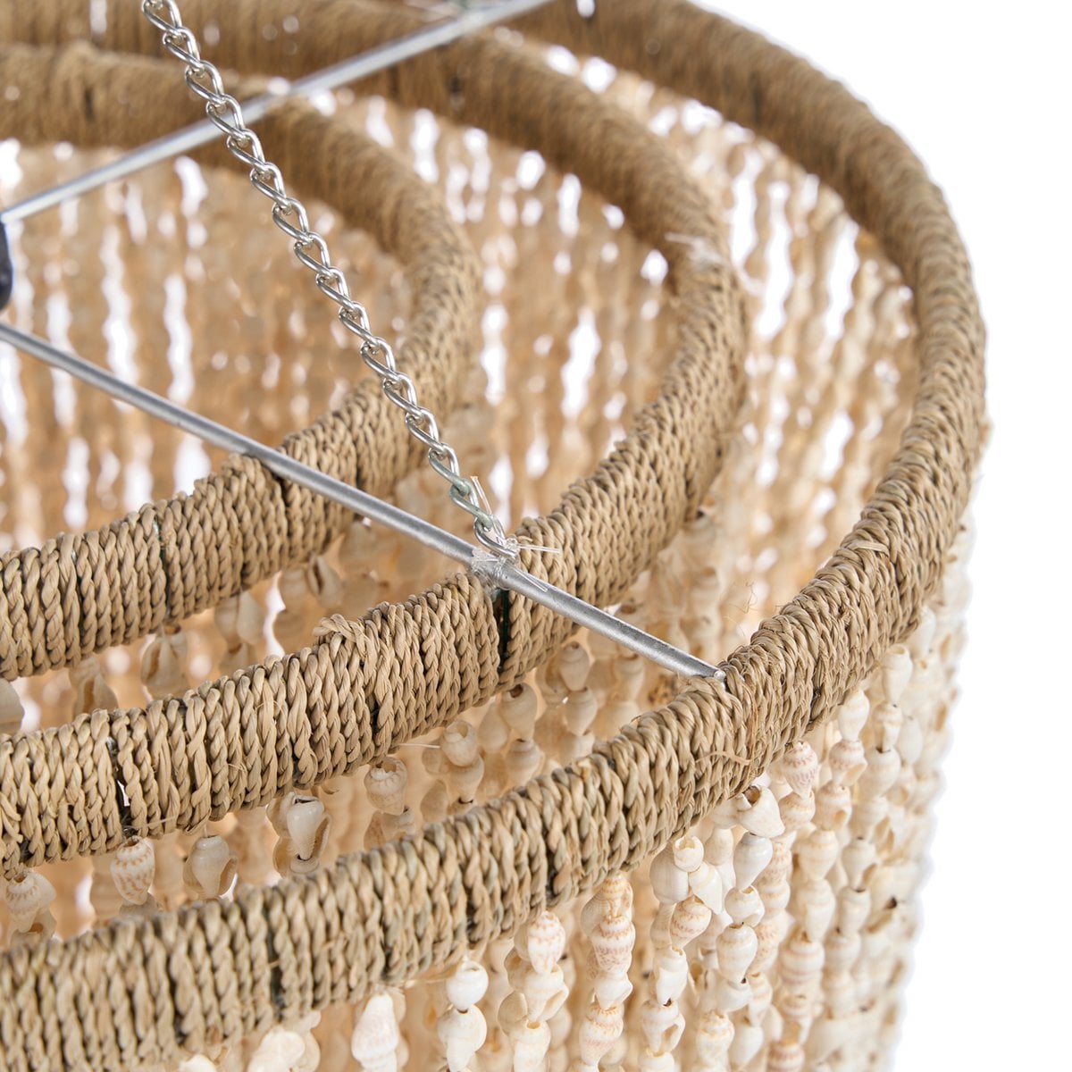 Lagoon Shell Kronleuchter M | Muschellampe aus Naturschalen – Boutique Luxury