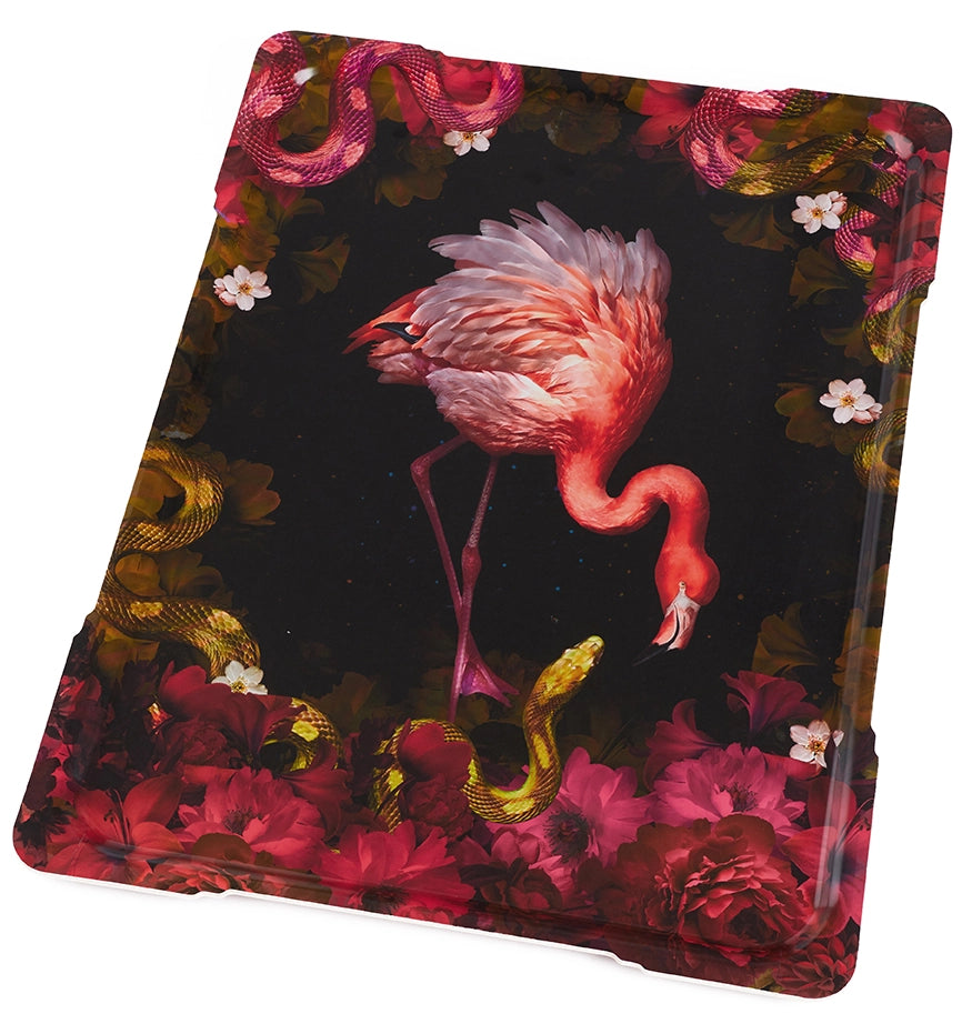 Kissssss Flamingo Tray/Table - Large