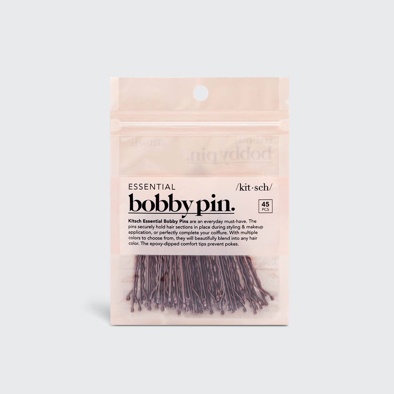KITSCH | Bobby Pins – 45-pack (brun)