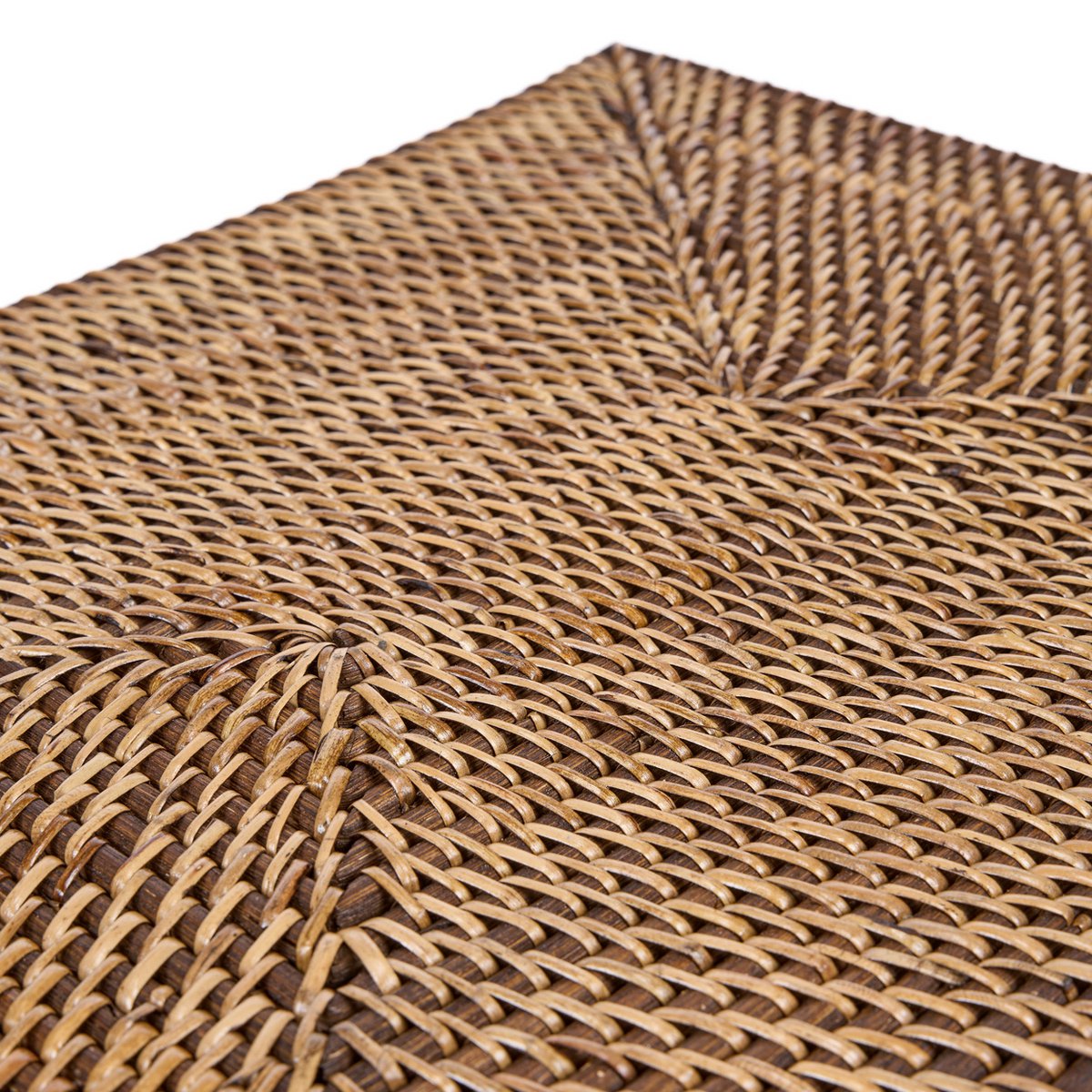 Set de table rectangulaire en rotin 40x30 cm | Marron naturel