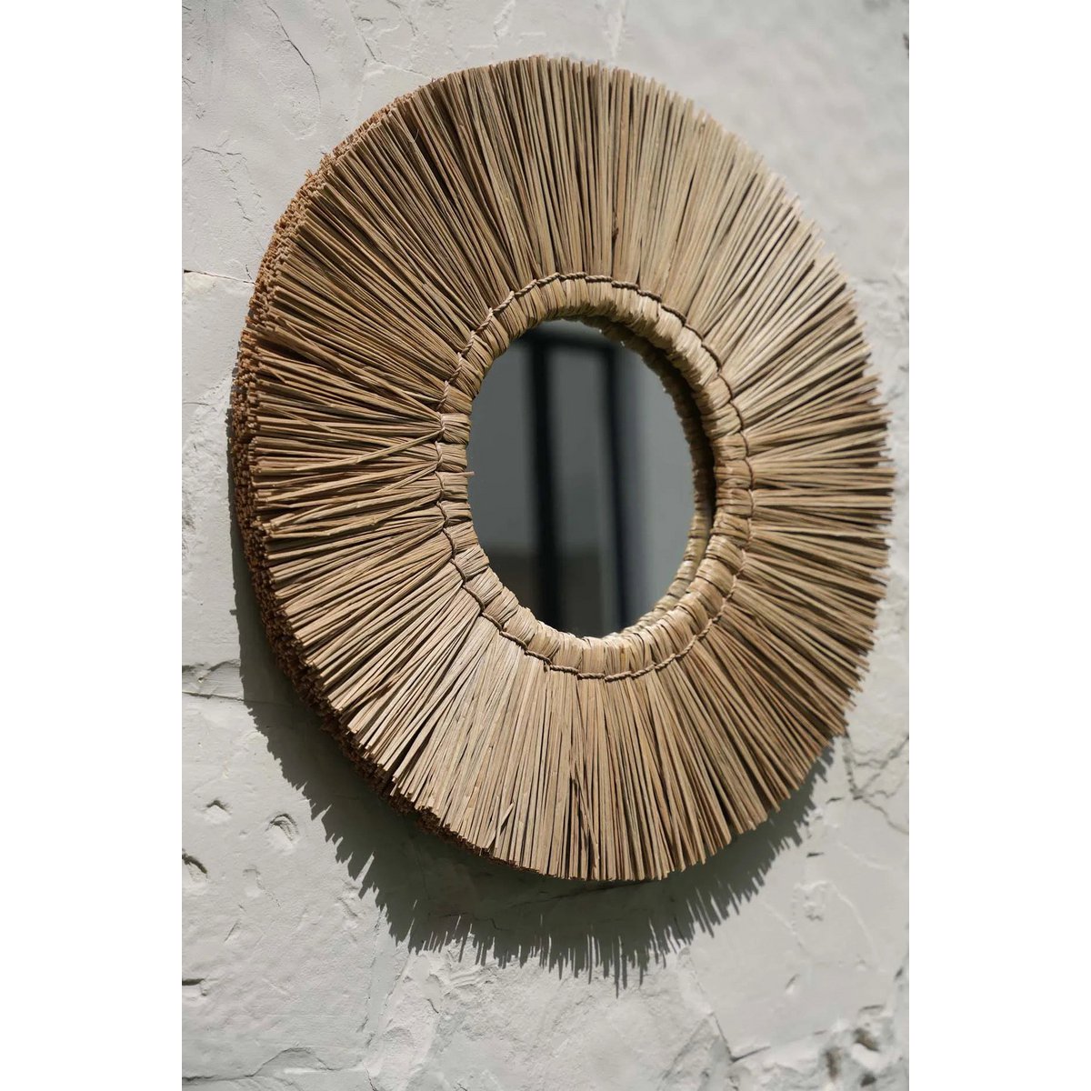 The Alang Alang Mirror - Natural - Ø 45