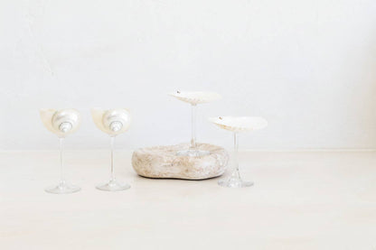 The Seaside Sipping Set – Shell Cocktail Glass Bundle
