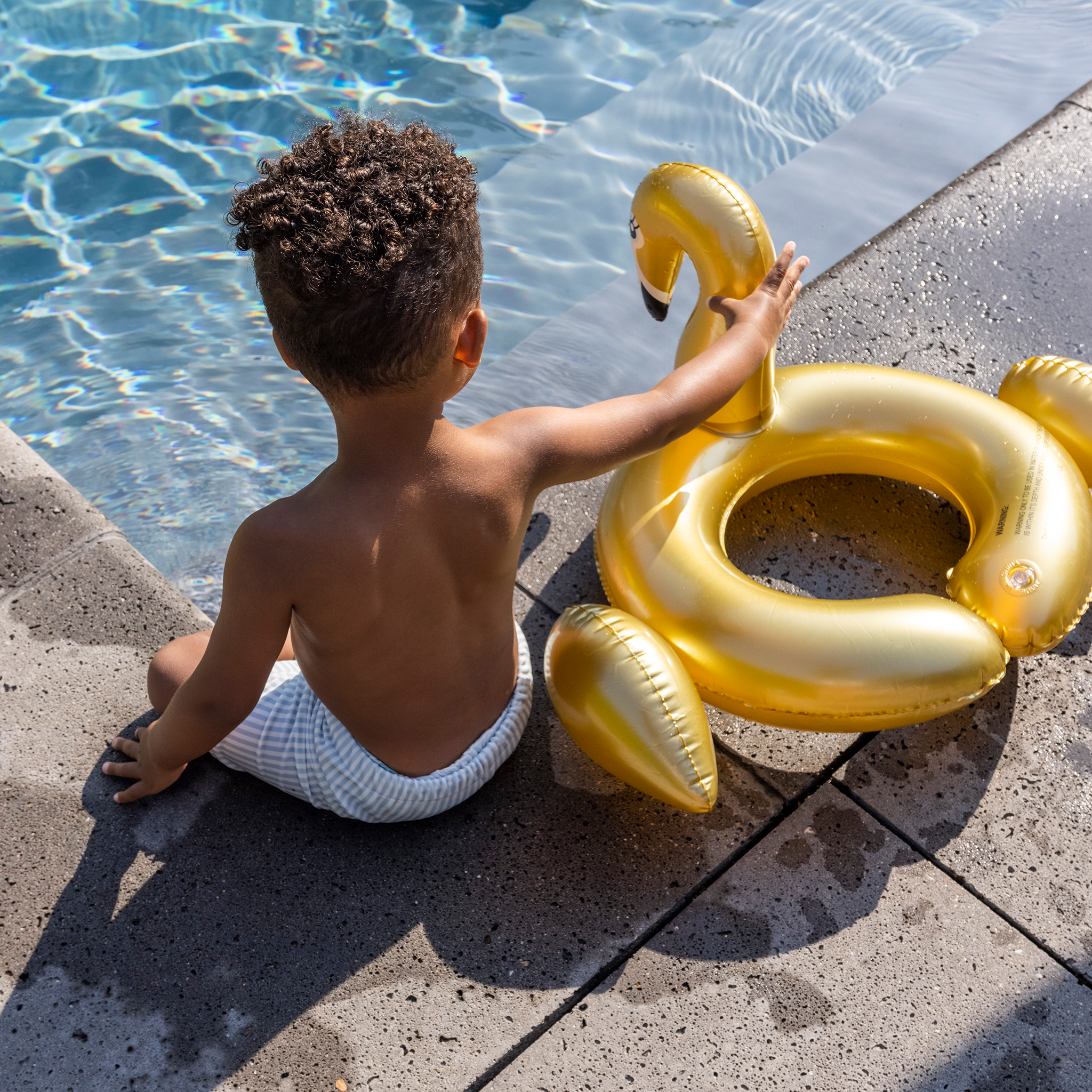 Baignoire pour enfants à partir de 3 ans - Cygne doré, Swim Essentials