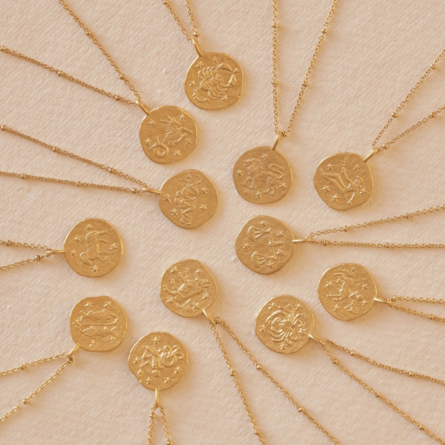 Zodiac Necklace | 24k Gold | Agape Studio Jewelry 