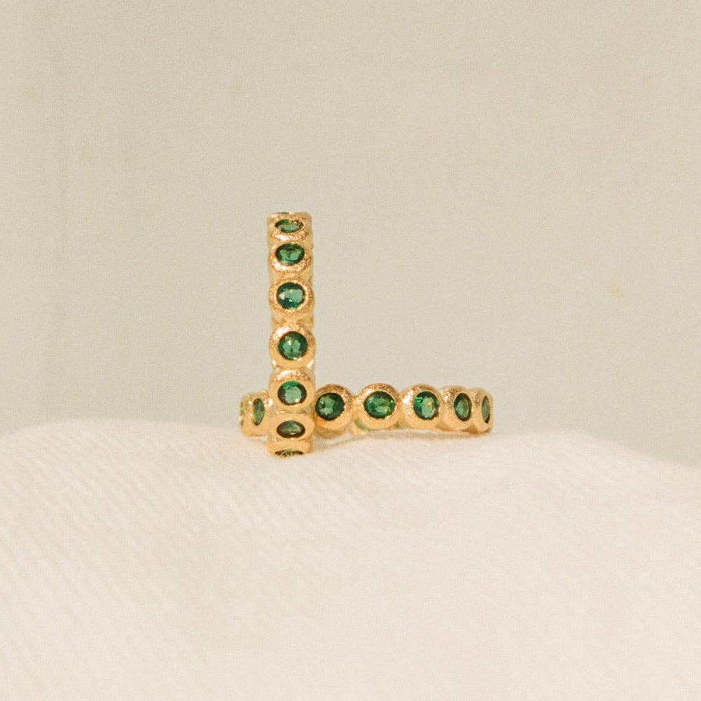 Amélia Green Ring | Vergoldet mit Satin-Finish