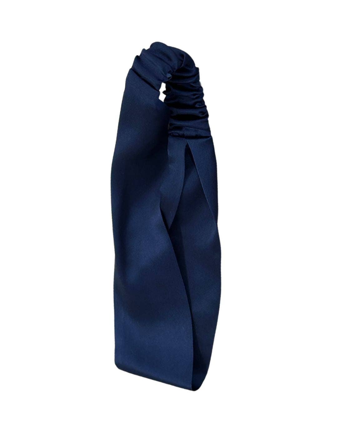 Seidenstirnband – Marineblau