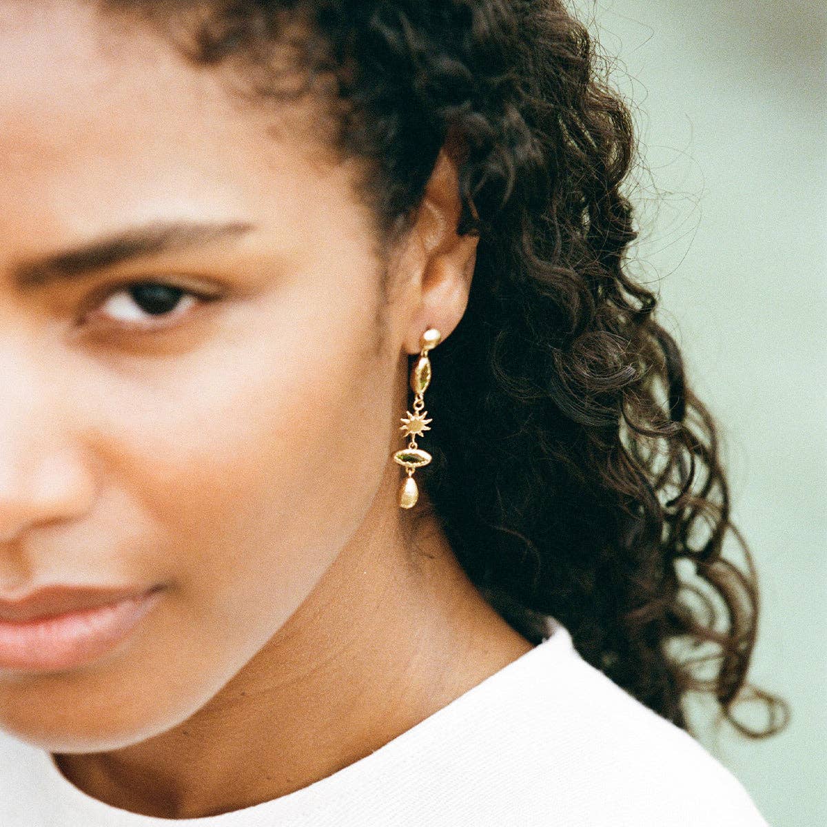 Daphné grüne Ohrringe | Schmuck