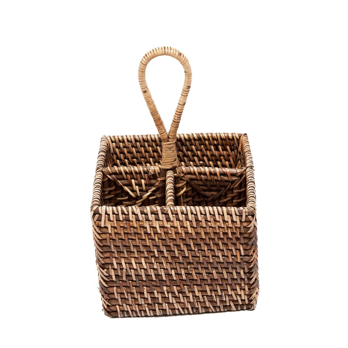 Le Range-couverts en rotin N°4 - Marron naturel