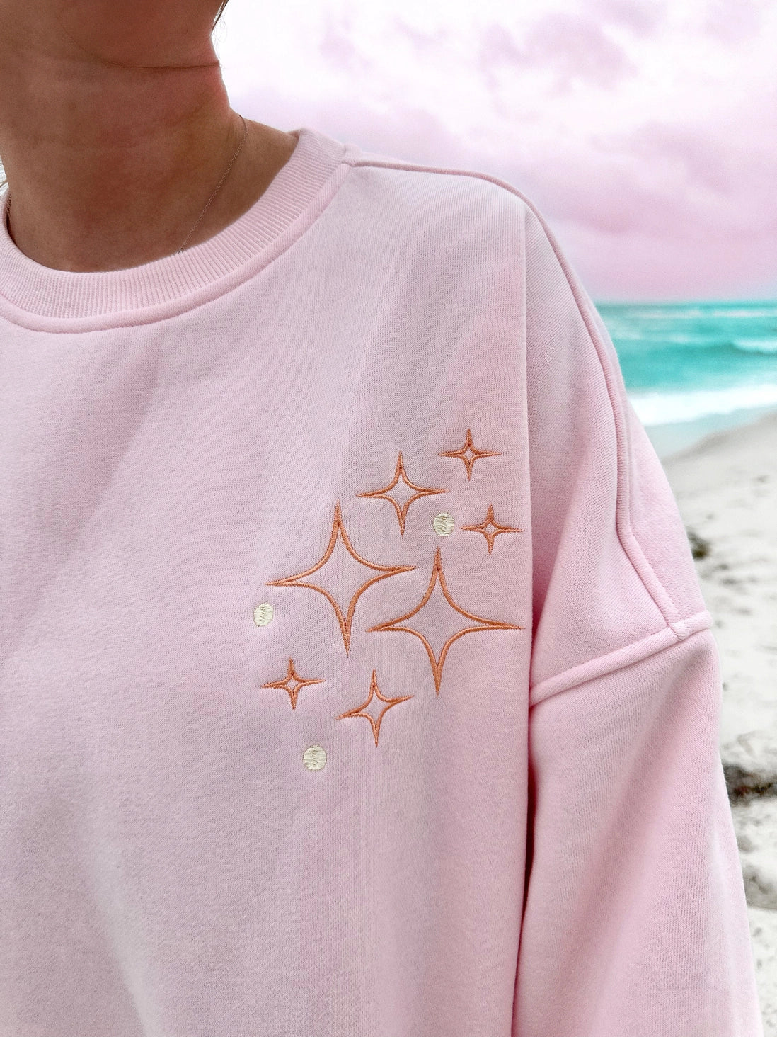 Sunset Rays Sweatshirt, Sunkissed Coconut