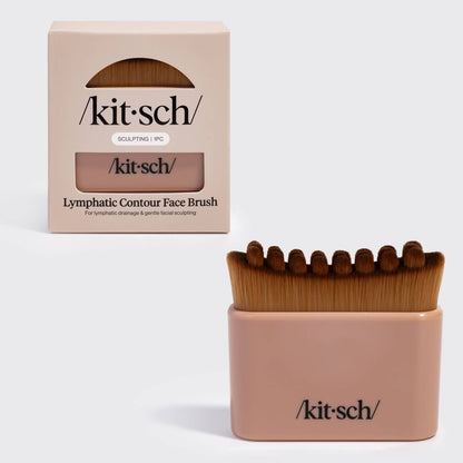 Kitsch Lymphatic Contour Face Brush – Pink