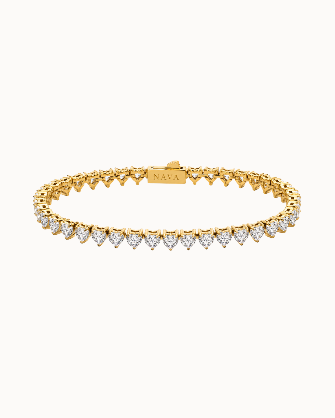 Lova Tennisarmband 4 mm - förgyllt