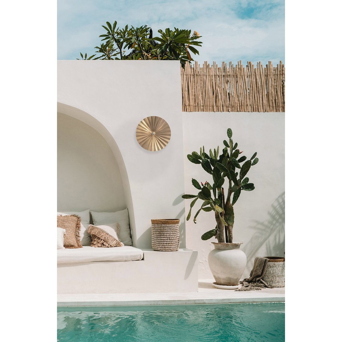 Tsijn Tsjin Vägglampa – Mässing (M)