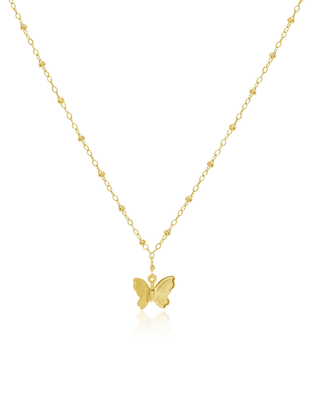 Butterfly Talisman Necklace – Gold Plated 14k