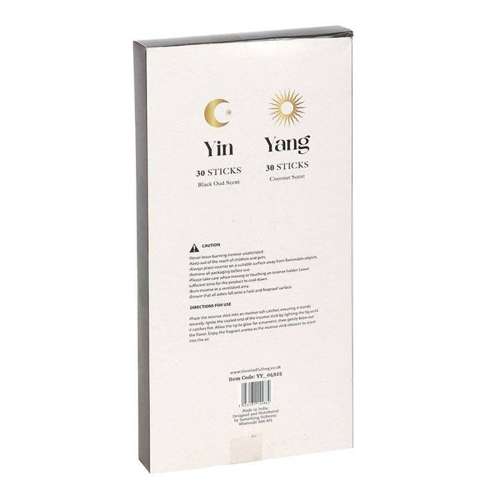 Yin Yang Räucherstäbchen – Set mit 2 Düften | Black Oud &amp; Kokosnuss