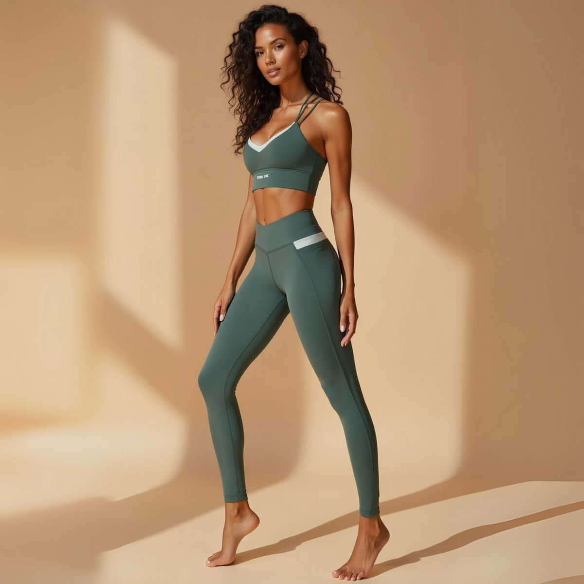 BAD HABITS® High-Waist Leggings – Sage Green