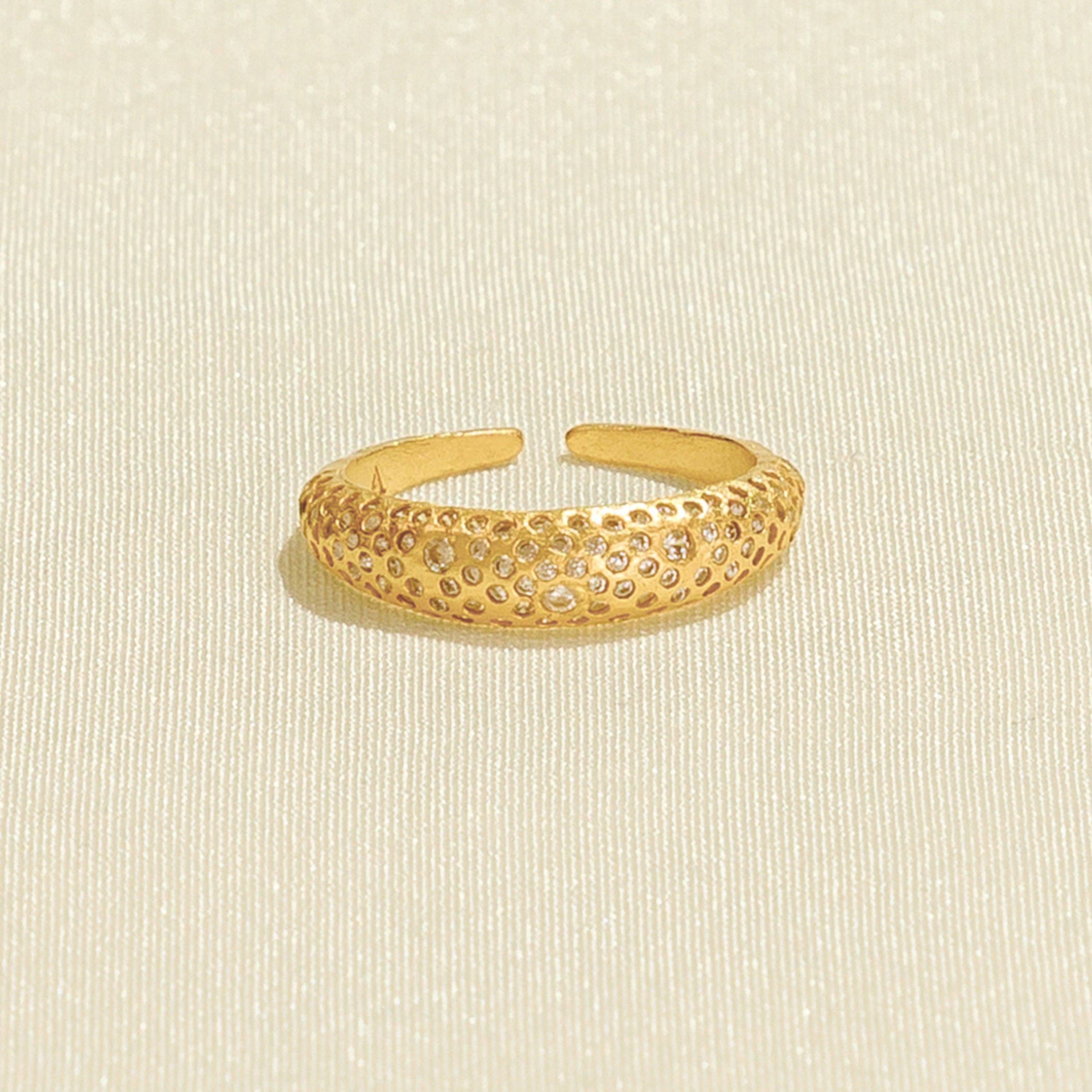 Astria Ring | Vergoldet mit Satin-Finish