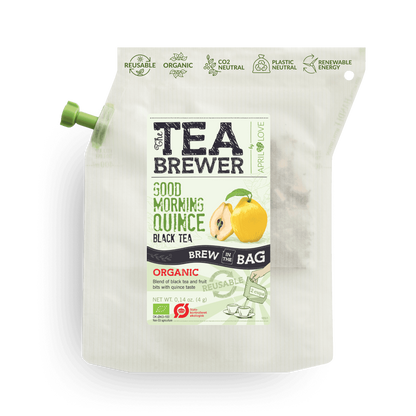 Ekologiskt svart te med kvitten – Good Morning Quince | TeaBrewer