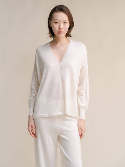 Extra Fine Merino Wool Cardigan