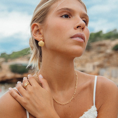 Pao örhängen | Guld | Agapé Studio Jewelry