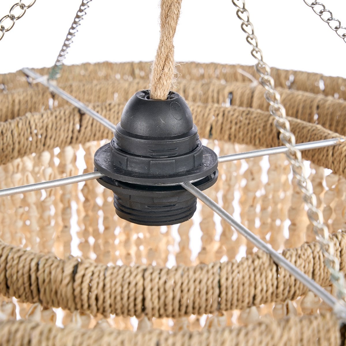 Lagoon Shell Chandelier M | Snäcklampa i naturskal – Boutique Luxury