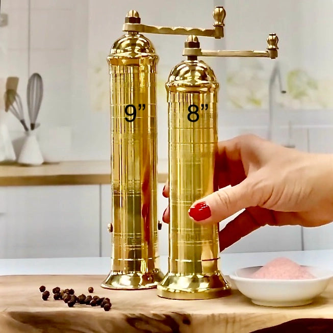 Brass Mill - 8" Pepper Mill, Alexander Handmade Mills 