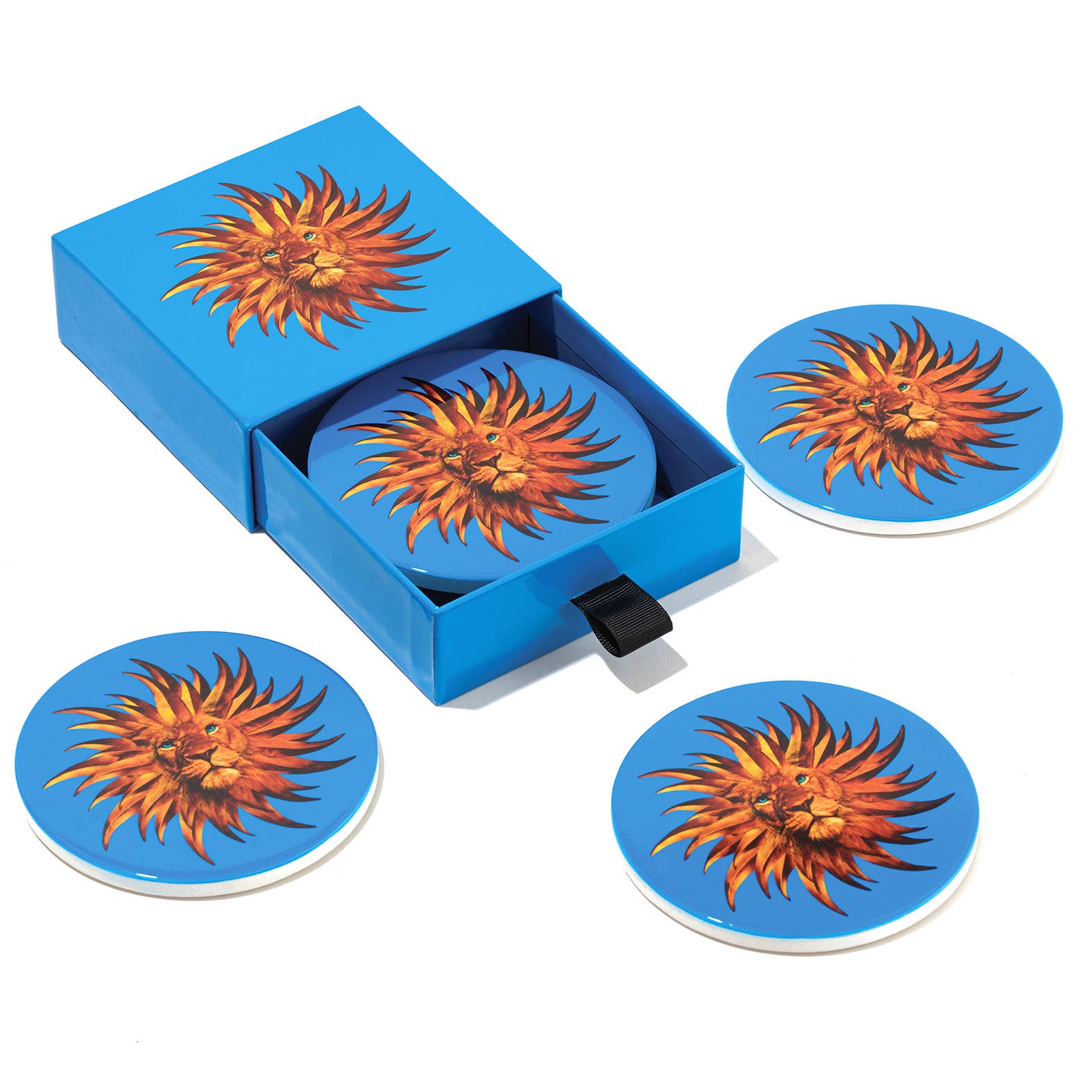 Solarking Coasters – Set aus 4 Keramikuntersetzern von Gangzaï Design