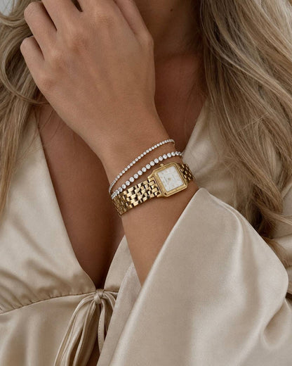 Oraya Tennis Bracelet – Gold Plated
