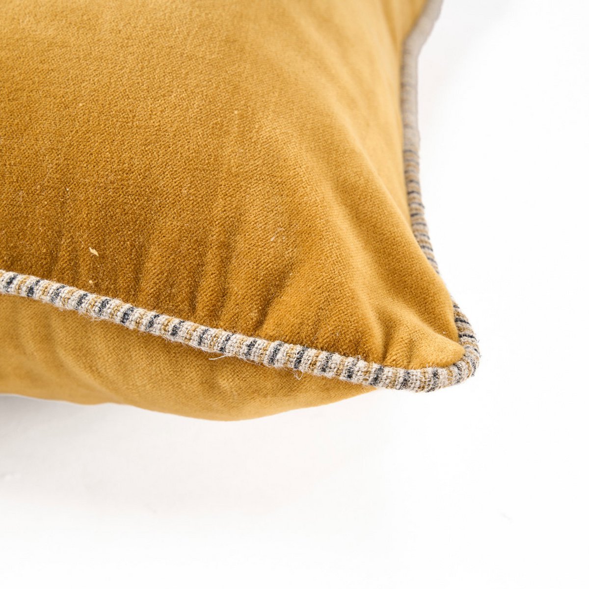 Velvet Crush Samtkissenbezug – Senf 50×50