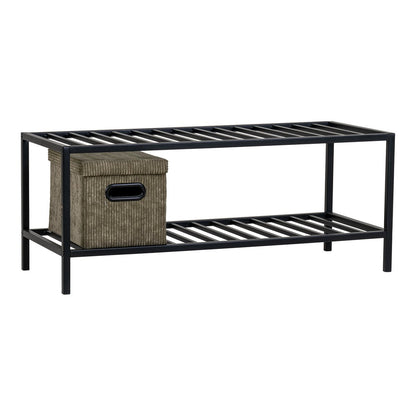 Vita Shoe Rack | Skohylla i svart metall, 79x34x32cm