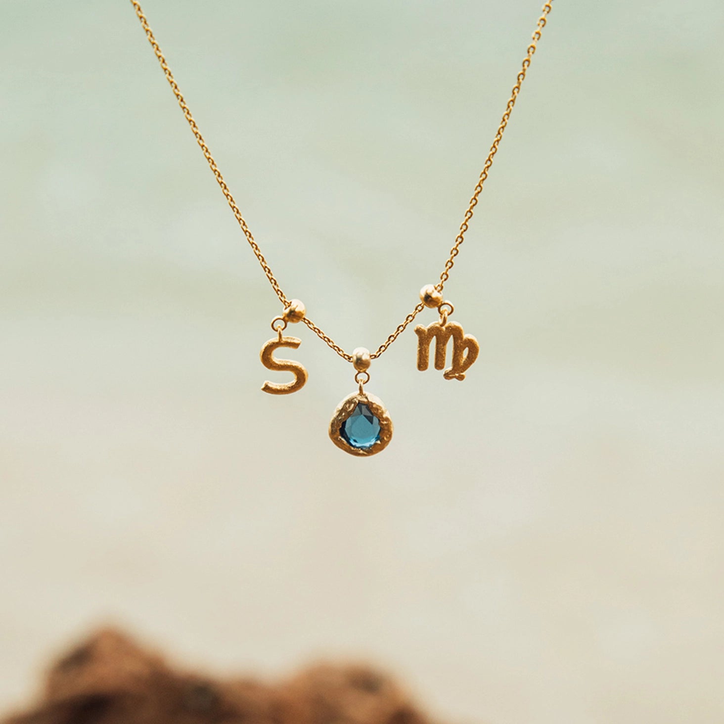 Birthstone Charm | 18k Gold | Agape Studio Jewelry 