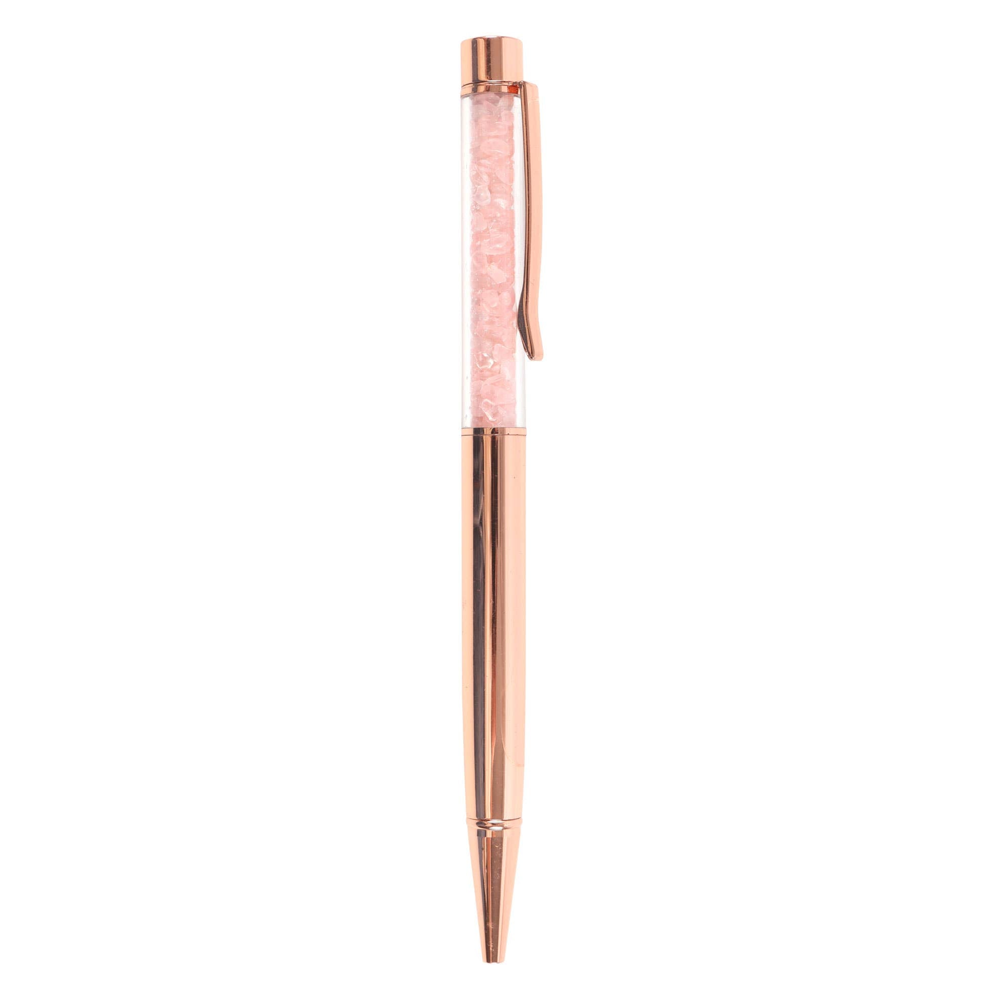 Journal de Gratitude Rêves Célestes avec stylo en quartz rose