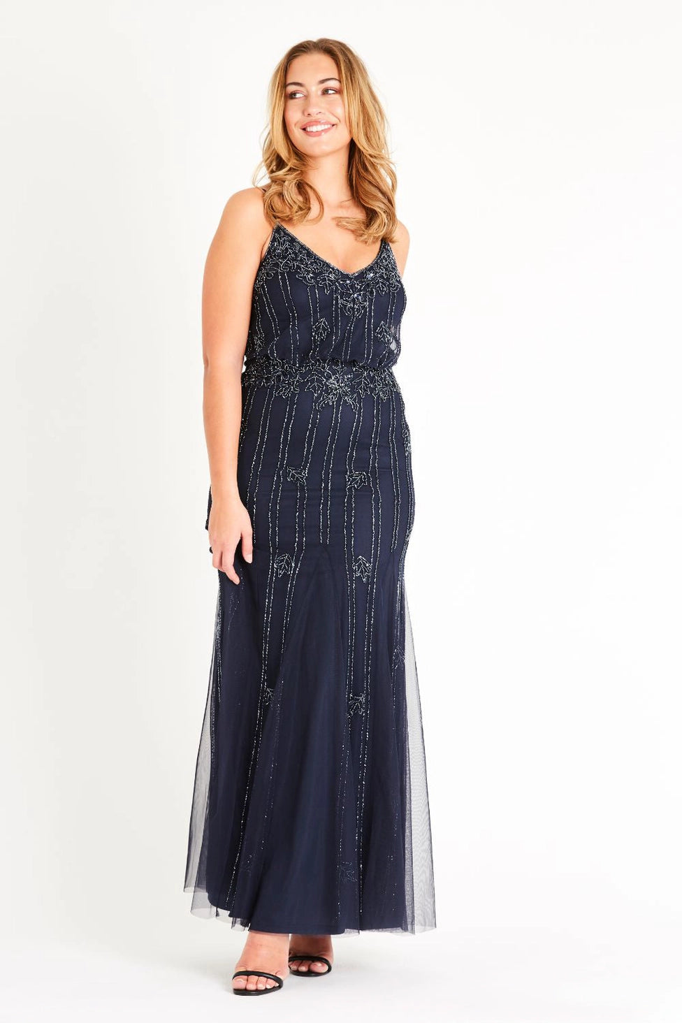 Keeva Maxi Dress - Navy Blue 