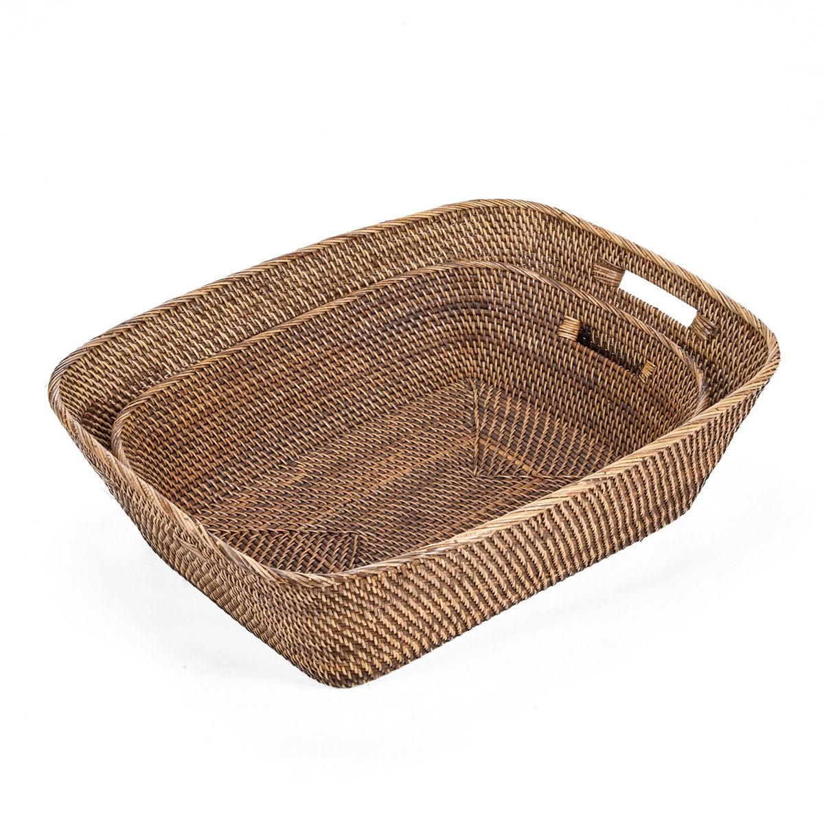 Hannah | Handflätad Tvättkorg i Rotting (L)