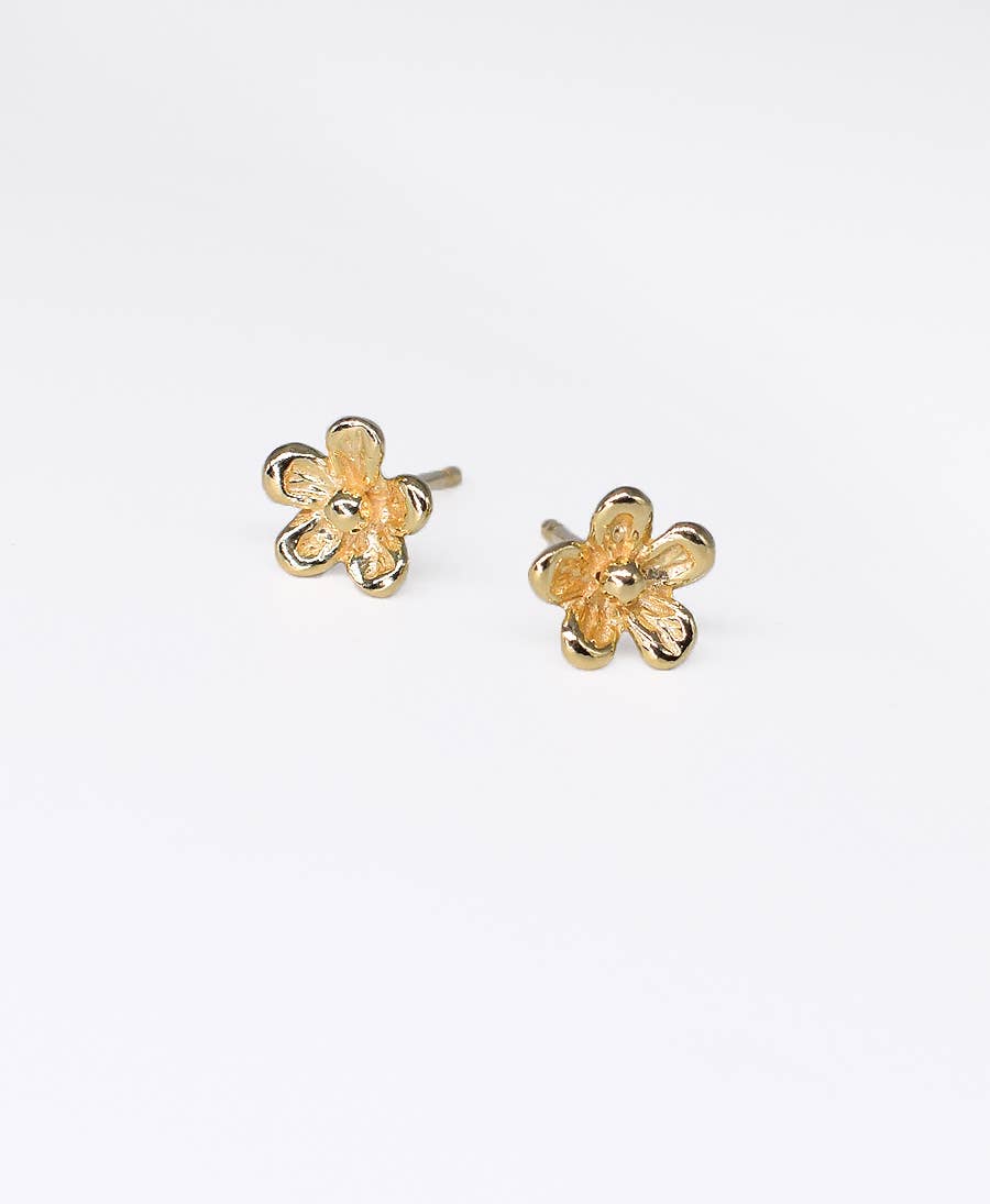 Giardino Tiny Studs – 18K guldpläterade örhängen i silver från Ann Acid
