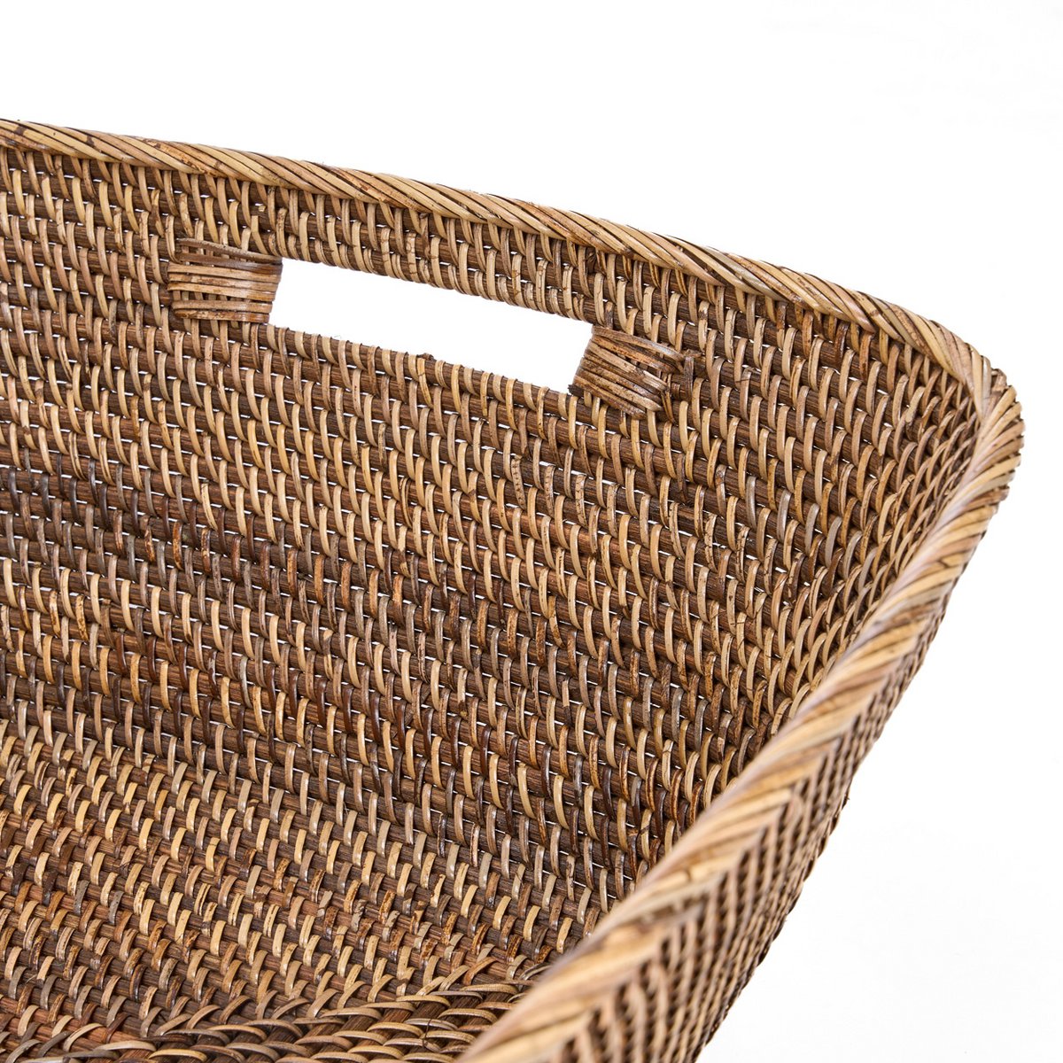 Hannah | Handflätad tvättkorg i Rotting (XL)