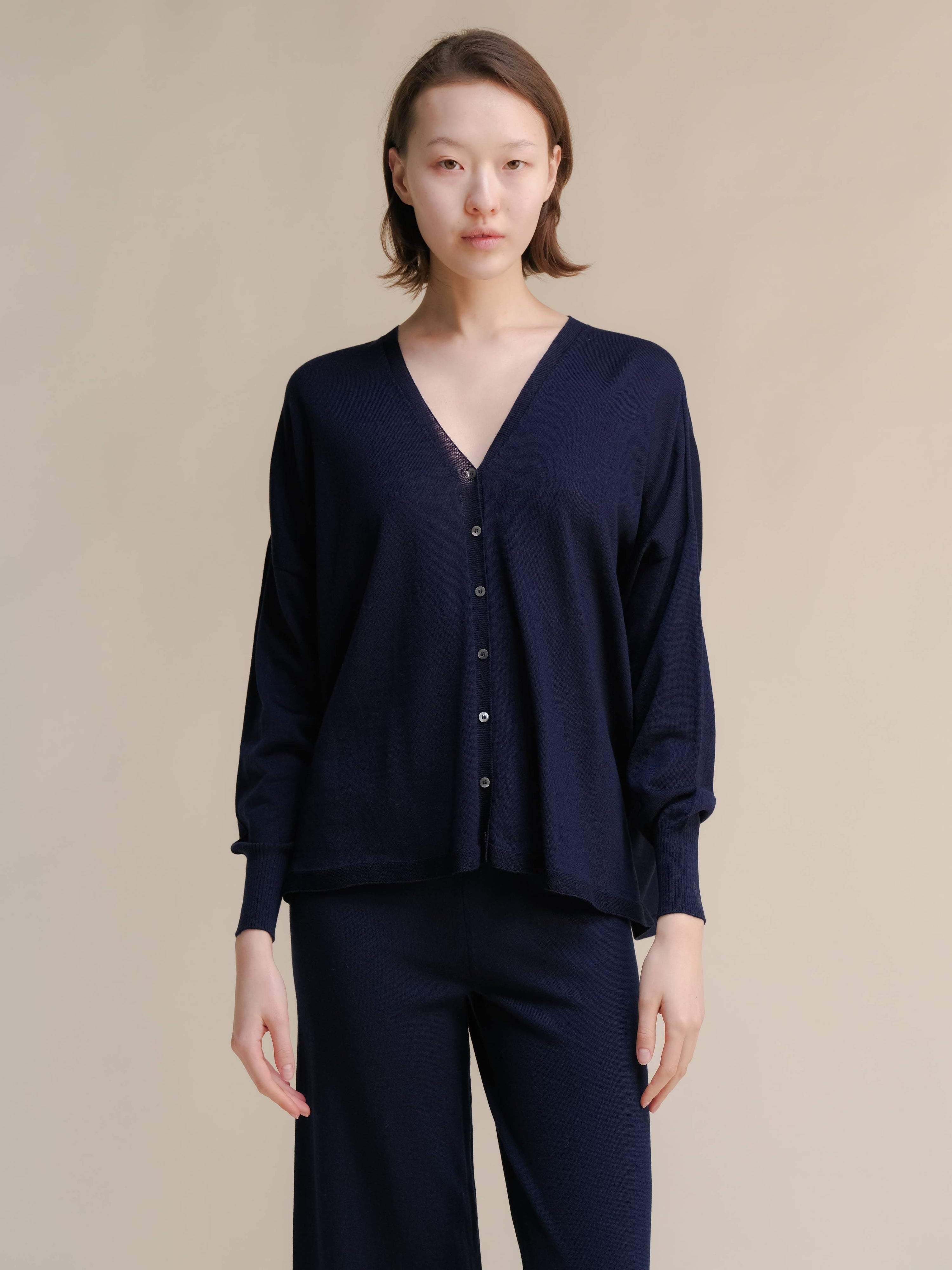 Extra Fine Merino Wool Cardigan