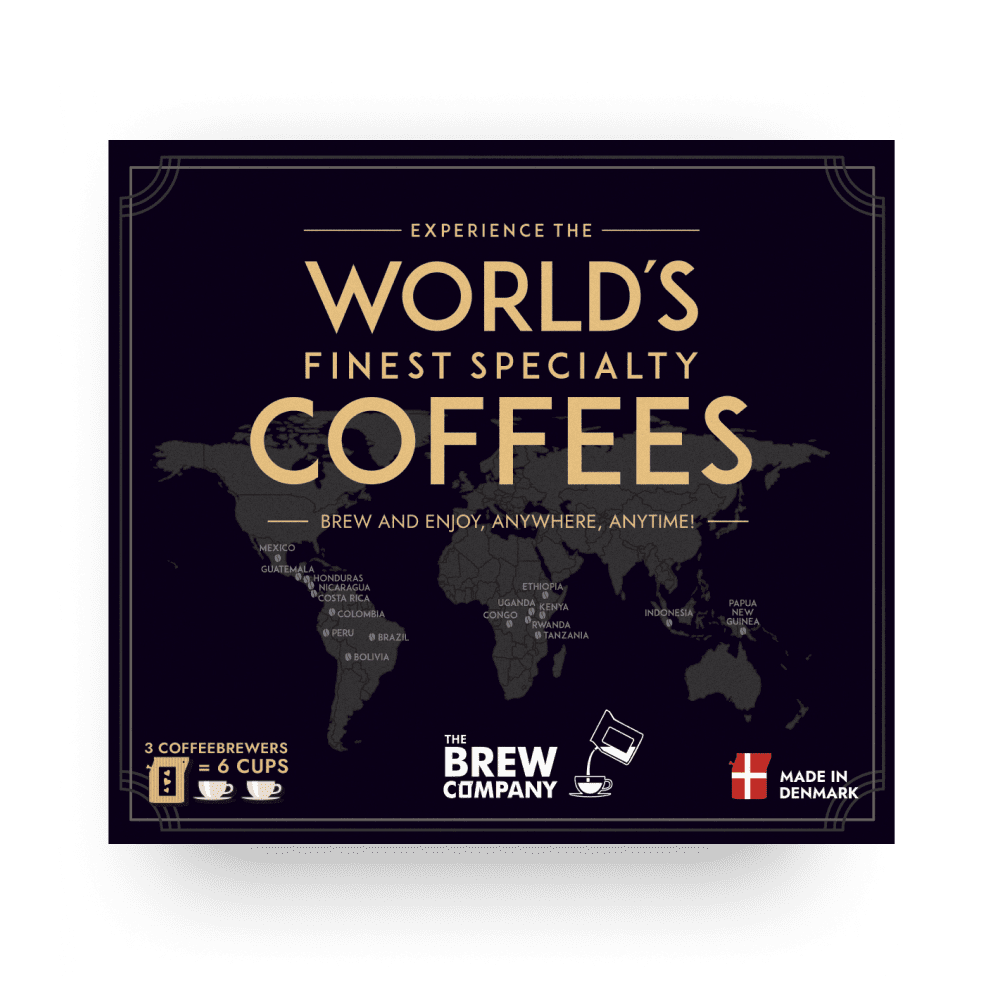 World’s Finest Coffees – presentbox 3 Coffeebrewer