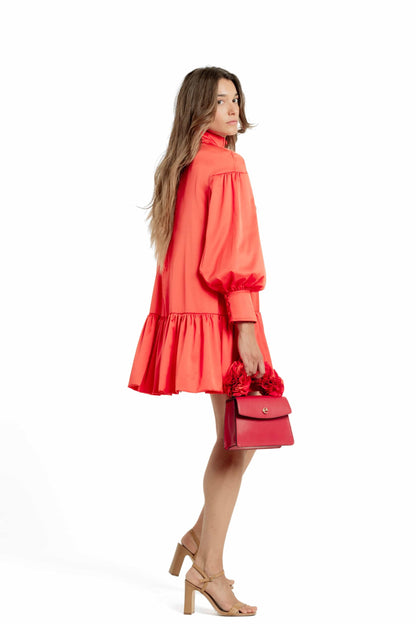 Eufrosina Dress Coral, Emmy Boo