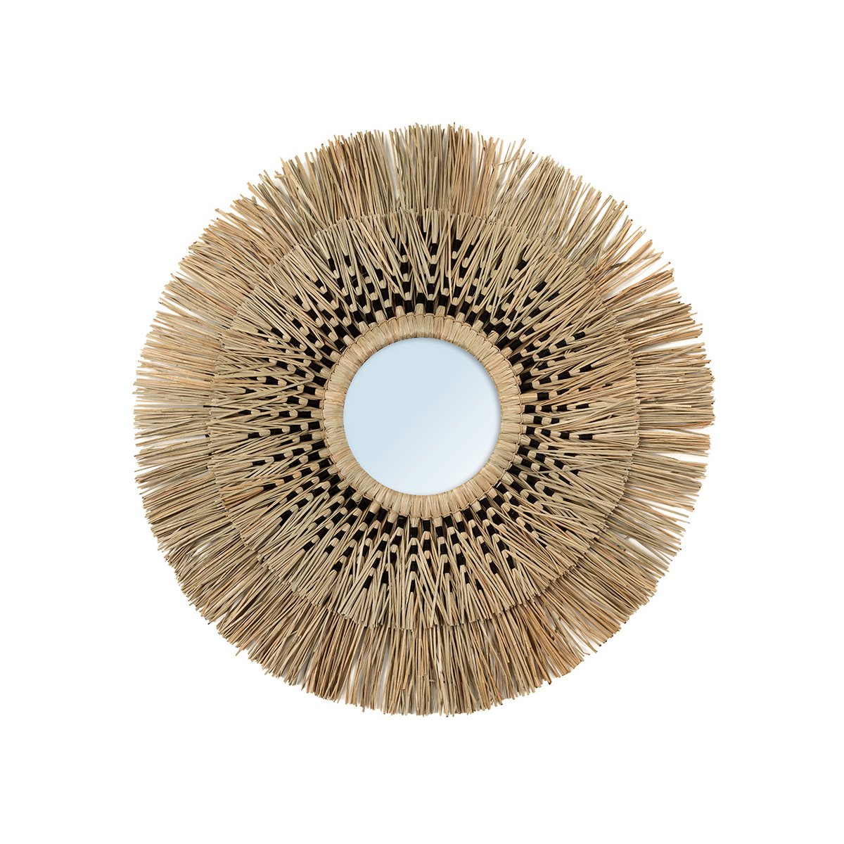 The Havana Mirror - Natural Black - ⌀ 70 cm| Bazar Bizar Living