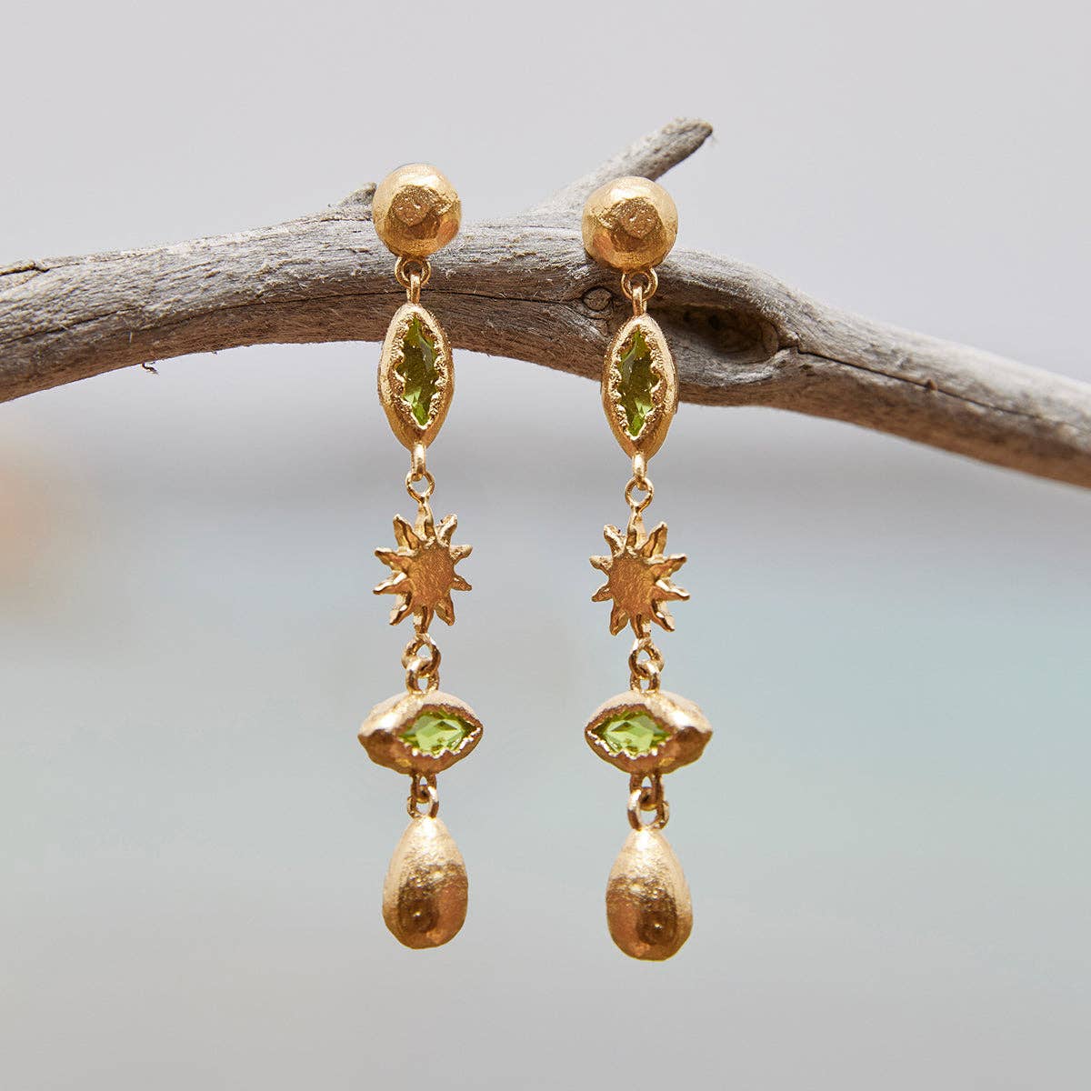 Daphné grüne Ohrringe | Schmuck