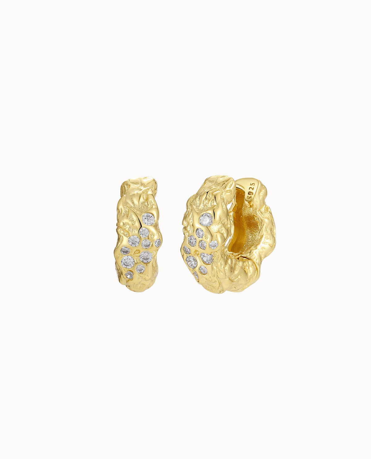 Tellus Earrings – Gold Plated Sterling Silver | NAVA Copenhagen