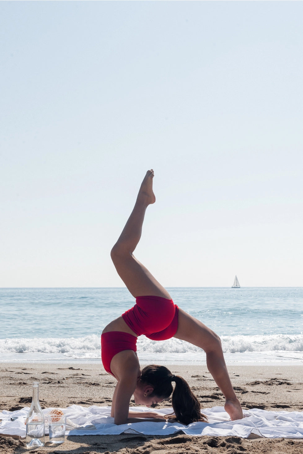 Bliss Shorts in Rot, Believe Athletics
