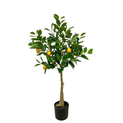 Konstgjort Citronträd 105 cm | Med 12 Citroner &amp; 180 Blad
