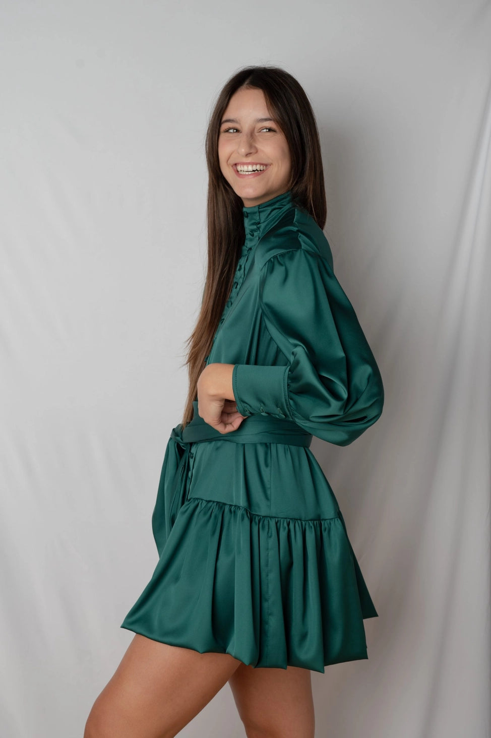 Eufrosina Dress Emerald Green, Emmy Boo