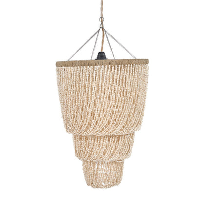 Lagoon Shell Chandelier M | Snäcklampa i naturskal – Boutique Luxury