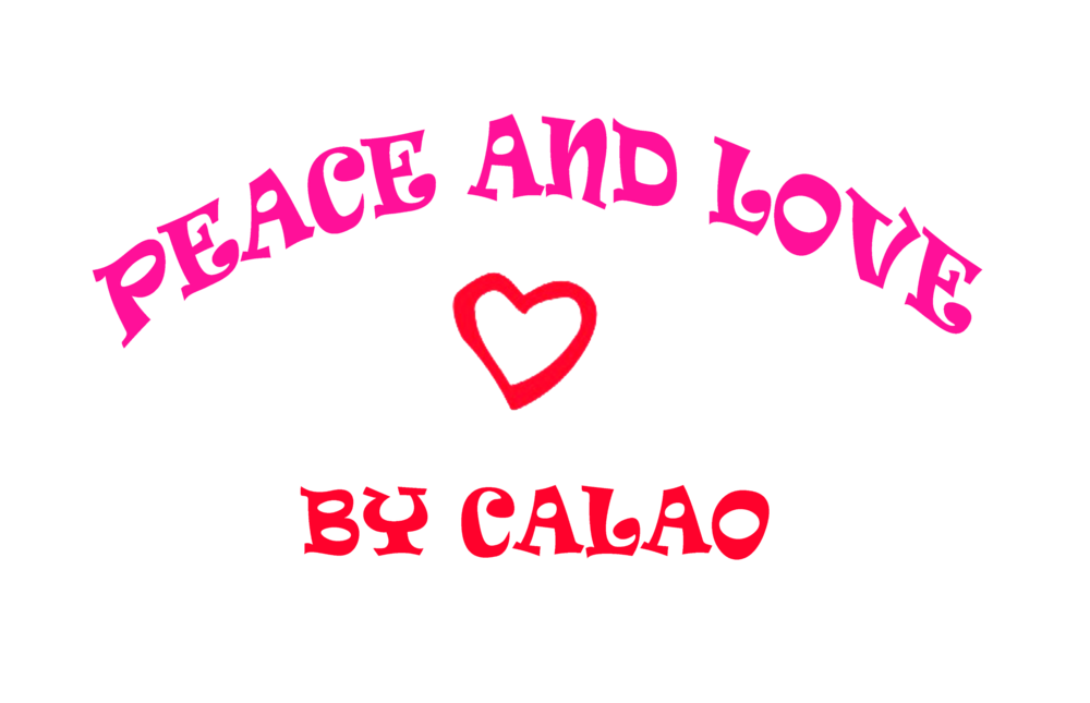 Cut-out Dress with Hole Embroidery, Peace &amp;amp; Love by Calao 