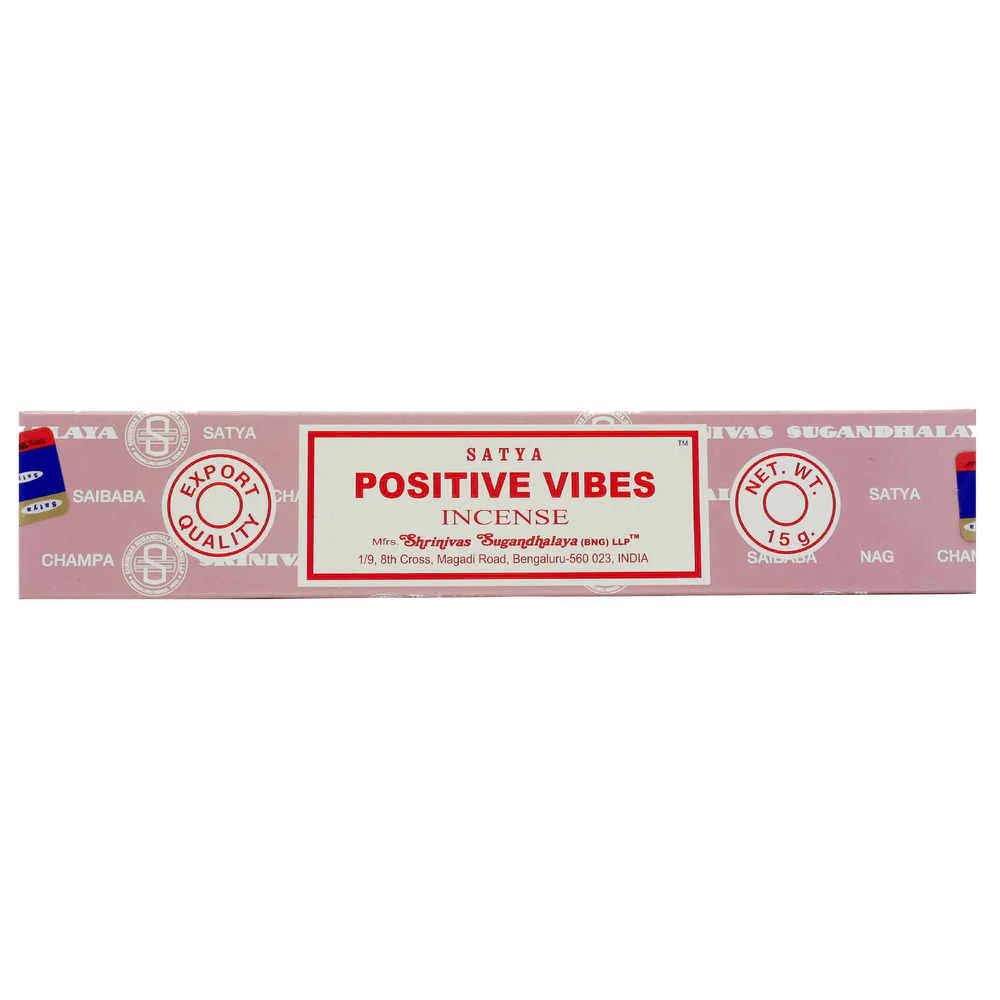 Satya Positive Vibes Räucherstäbchen – Für positive Energie und Harmonie