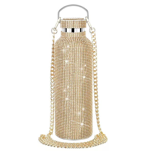 Höstens finaste accessoar - Rhinestone vattenflaskan!